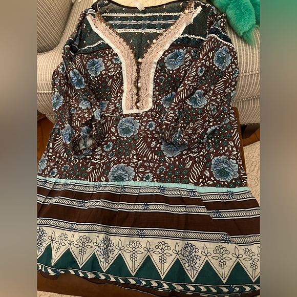 Free People floral tunic / size XS* - Picture 1 of 6